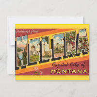 Vintage Helena MT Greeting