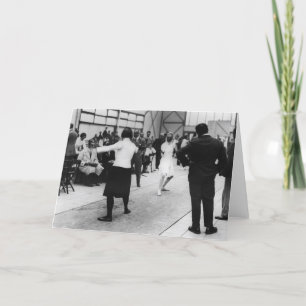 Vintage Helene Mayer 1928 Fencing Bout Note Card