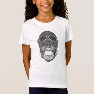 Vintage Helmet Chimpanzee T-Shirt