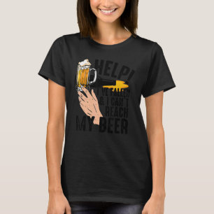 Vintage Help I've Fallen And I Can't Reach My Beer T-Shirt
