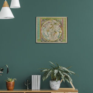 Vintage Hemisphaerium Coeli Australe, 1730 Atlas Poster