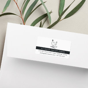 Vintage Hen Country Farm Label