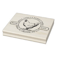 VINTAGE HEN Wood Stamp Fresh Local Farm Eggs