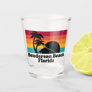 Vintage Henderson Beach Florida Shot Glass