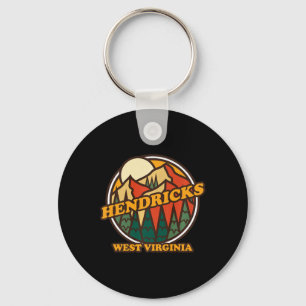 Vintage Hendricks West Virginia Mountain Hiking So Key Ring