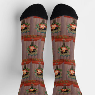 Vintage Henri Rousseau French Floral Cottagecor Socks