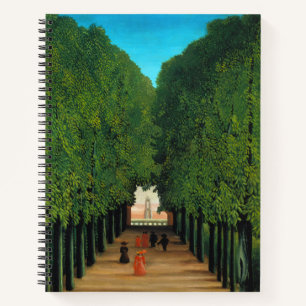 Vintage Henri Rousseau Paris Green Trees Park Art Notebook