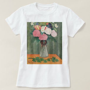 Vintage Henri Rousseau Pink Floral Still Life T-Shirt