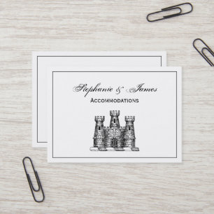 Vintage Heraldic Castle Emblem Coat of Arms Crest Business Card