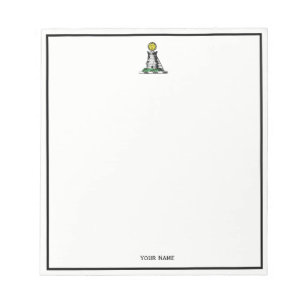 Vintage Heraldic Mediaeval Castle Emblem Crest Notepad