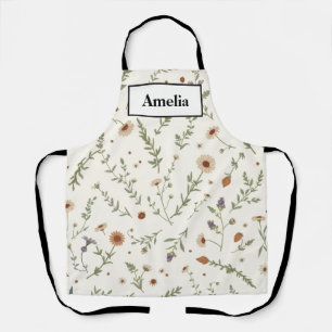 Vintage Herb Garden Botanical Apron