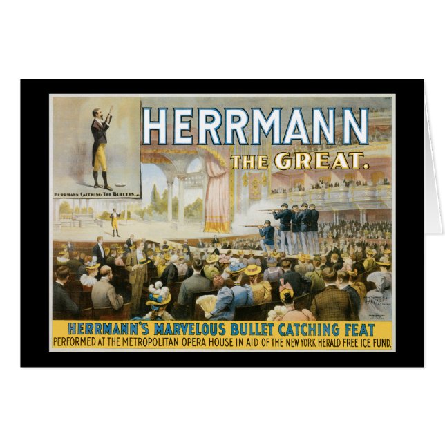 Vintage Herermann The Great Magic Poster (Front Horizontal)