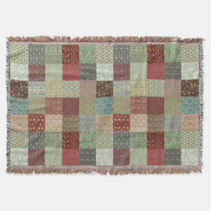 Vintage Heritage Patchwork Rugs Throw Blanket