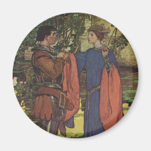Vintage Hero Prince Knight Shining Armour Princess Magnet
