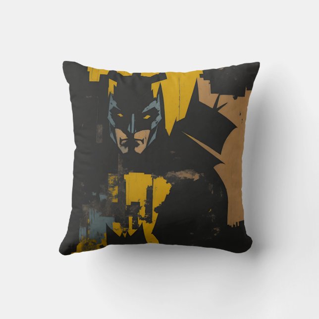 vintage hero super bat cushion (Back)