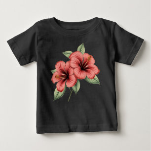 Vintage hibiscus baby T-Shirt