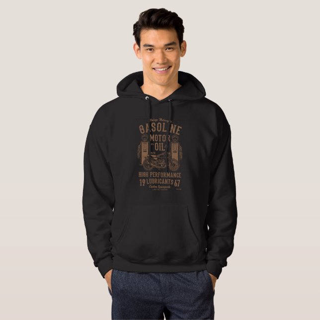 Vintage High Performance Motorcycle Hoodie (Front Full)