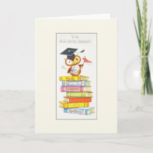Vintage High School Graduation Greeting Card