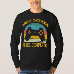 Vintage High School Level Complete Gamer Graduatio T-Shirt