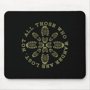 Vintage Hiker Not All Those Who Wander Are Lost Hi Mouse Pad