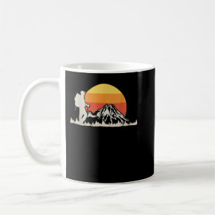 Vintage Hiking Sunset Hiker Mountain Hiking Lovers Coffee Mug