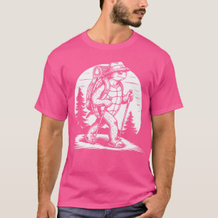 Vintage Hiking Turtle - Funny Forest Hiking Advent T-Shirt