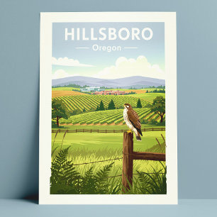 Vintage Hillsboro Oregon Postcard