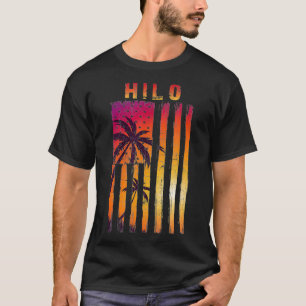 Vintage Hilo, Hawaii Patriotic Flag T-Shirt