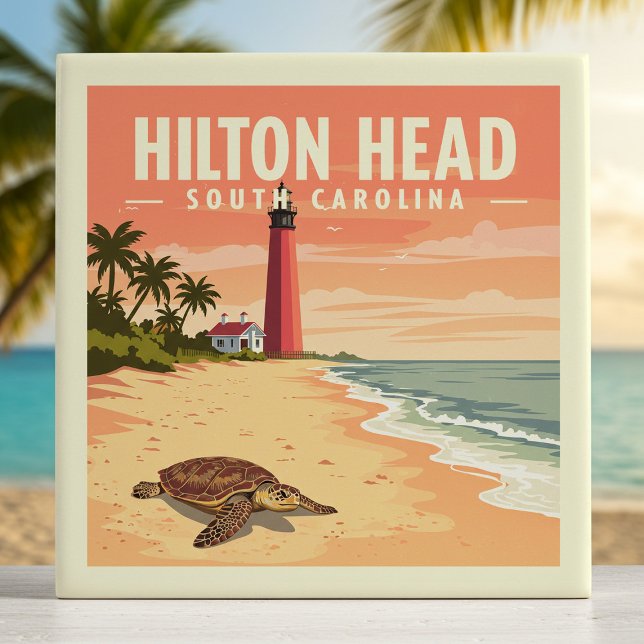 Vintage Hilton Head South Carolina Tile (Creator Uploaded)