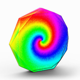 Vintage Hippie Boho Tie Dye Psychedelic Twirl Photo Block