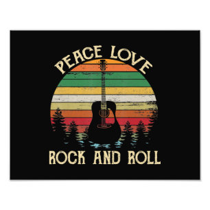 Vintage Hippie Van Flower Bus Peace Love Photo Print