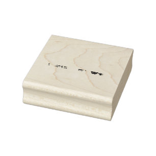 Vintage Hippie Van Flower Bus Peace Love Rubber Stamp