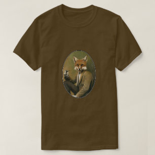 Vintage Hipster Fox T-shirt