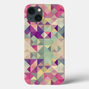 Vintage Hipsters Geometric Pattern. iPhone 13 Case