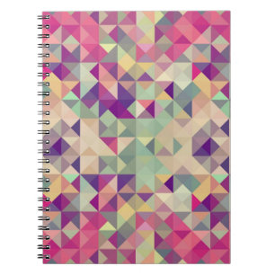 Vintage Hipsters Geometric Pattern. Notebook