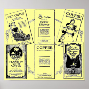 "Vintage & Historic coffee booklet medley" Poster
