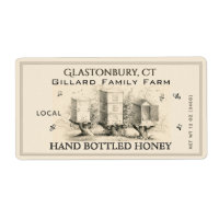 Vintage Hives Hand Bottled Raw Local Honey Labels