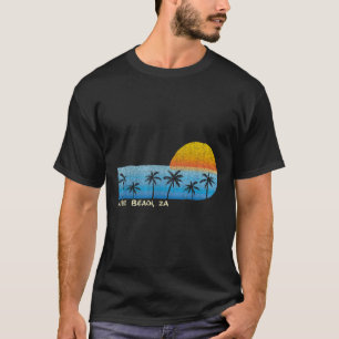 Vintage Hobie Beach, Za Palm Trees & Sunset Be T-Shirt