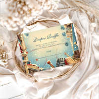 Vintage Hockey Baby Shower Diapper Raffle