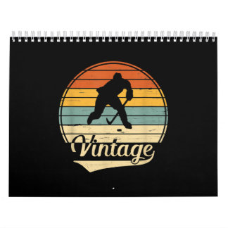 Vintage Hockey Lover | My Favourite Sport Is Hocke Calendar