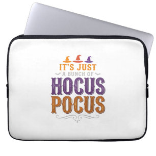 Vintage Hocus Pocus Halloween Typography Design_1 Laptop Sleeve