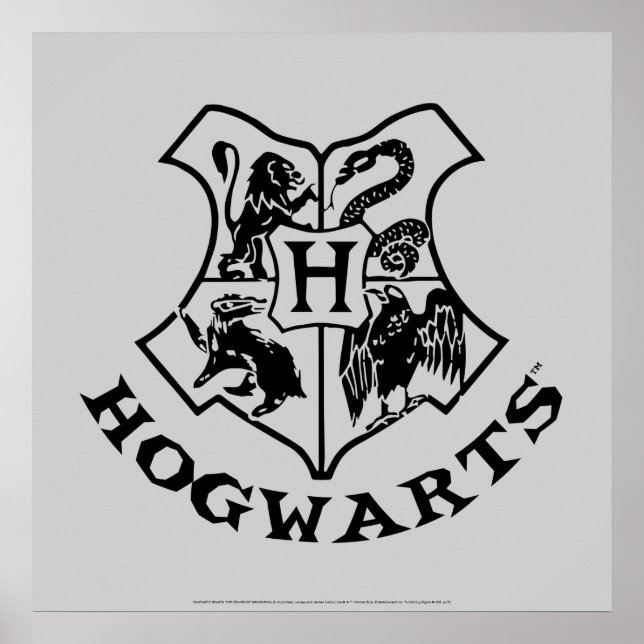 Vintage HOGWARTS™ School Crest Poster (Front)