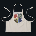 Vintage HOGWARTS™ Stamped Crest Apron<br><div class="desc">Show your house pride in bold, vintage-inspired style with this striking Hogwarts™ crest design. Featuring graphic silhouettes representing the four iconic houses — Gryffindor™, Slytherin™, Hufflepuff™, and Ravenclaw™ — this artwork blends classic symbolism with a modern, retro aesthetic. Each house emblem is set within a clean, color-blocked shield, creating a...</div>