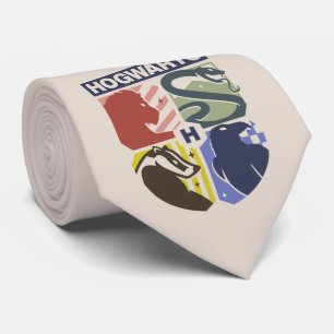 Vintage HOGWARTS™ Stamped Crest Tie