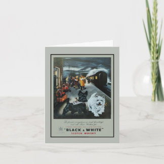 Vintage Holiday Advertisement Note or Holiday Card