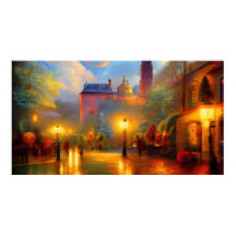 Vintage Holiday art old colourful theme