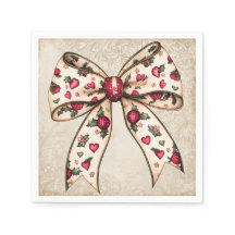 Vintage Holiday Bow with Berries