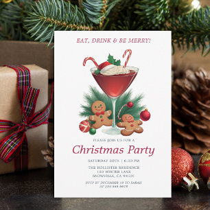 Vintage Holiday Cheer Christmas Party Invitation