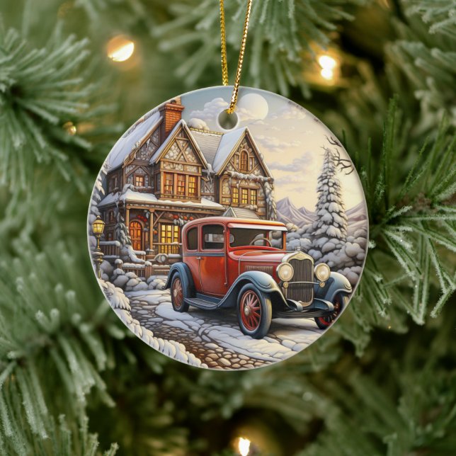 Vintage Holiday Christmas Ornament (Tree)