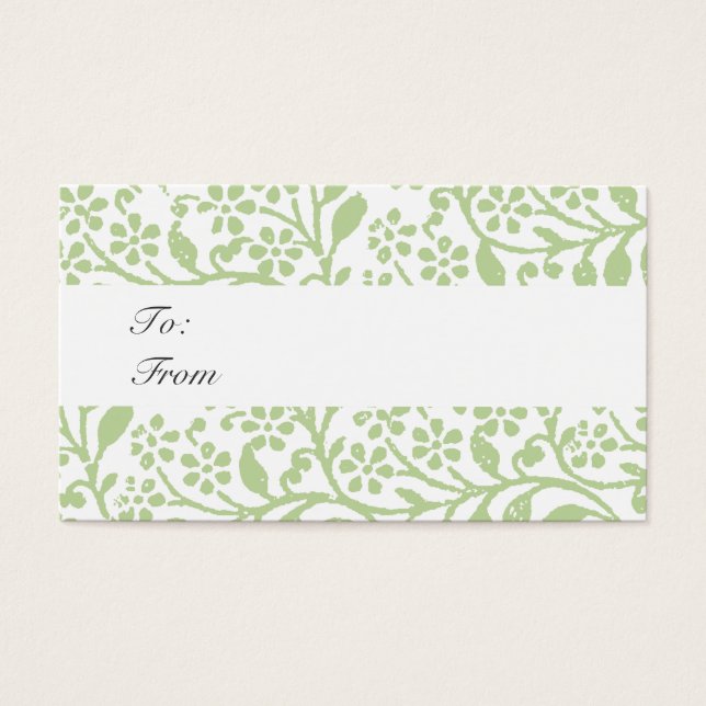 Vintage Holiday Gift Tag Chic (Front)